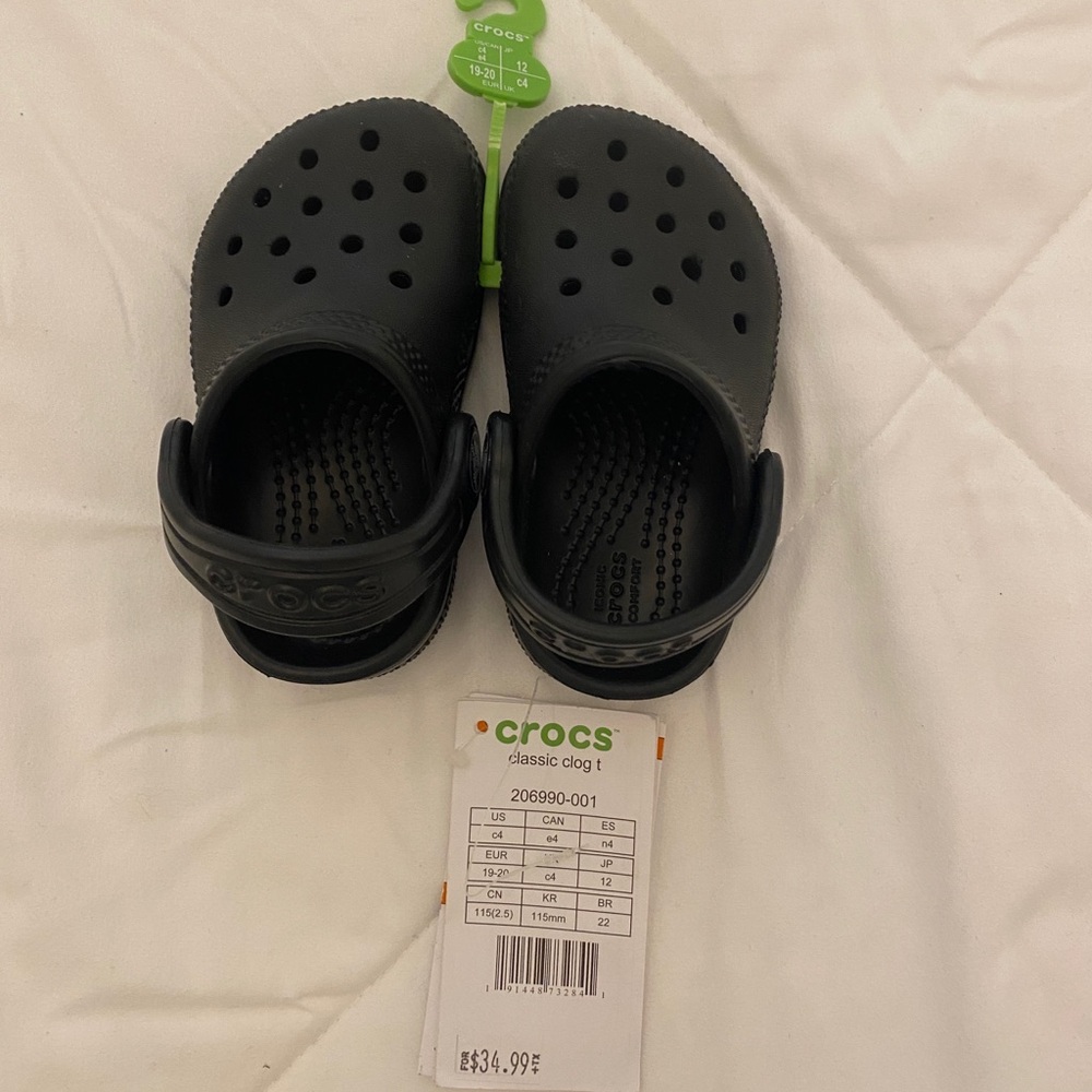 Classic Black Crocs